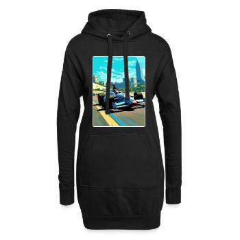 Austin Circuit Motorsport Rennen Texas Reiseposter - Hoodie-Kleid - Schwarz - Vorne
