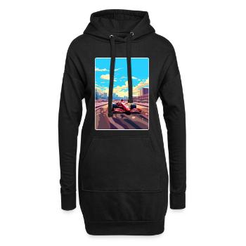 Barcelona Circuit Motorsport Rennen Spanien Reisen WPA - Hoodie-Kleid - Schwarz - Vorne