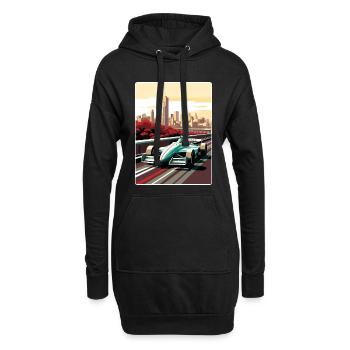 Melbourne Circuit Motorsport Rennen Australien Rennen - Hoodie-Kleid - Schwarz - Vorne