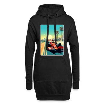 Abu Dhabi Circuit Motorsport Race Uae Travel Card - Hoodie-Kleid - Schwarz - Vorne