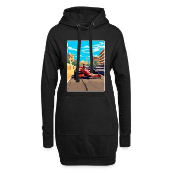 Barcelona Circuit Motorsport Rennen Spanien Reisen WPA - Hoodie-Kleid - Schwarz - Vorne