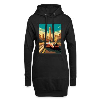 Melbourne Circuit Motorsport Rennen Australien Rennen - Hoodie-Kleid - Schwarz - Vorne