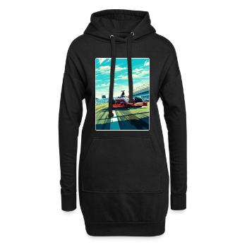 Magny Cours Circuit Motorsport Race Frankreich Reisen - Hoodie-Kleid - Schwarz - Vorne
