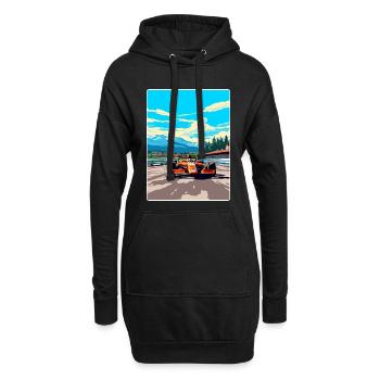 Spielberg Circuit Motorsport Rennen Österreich Reisen - Hoodie-Kleid - Schwarz - Vorne
