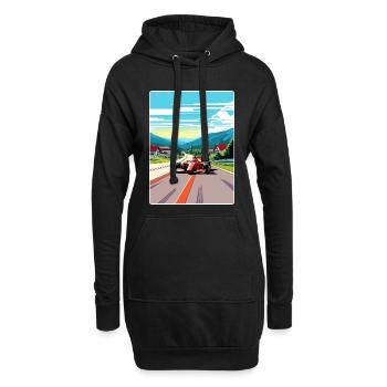 Spielberg Circuit Motorsport Rennen Österreich Reisen - Hoodie-Kleid - Schwarz - Vorne