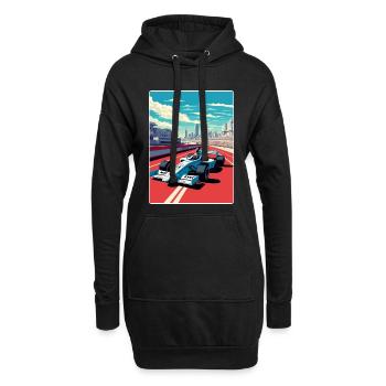 Mexique Circuit Motorsport Race Voyage Affiche WPA - Sweat-shirt à capuche long Femme - noir - Devant