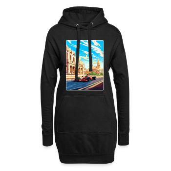 Baku Circuit Motorsport Rennen Aserbaidschan Reisen WPA - Hoodie-Kleid - Schwarz - Vorne