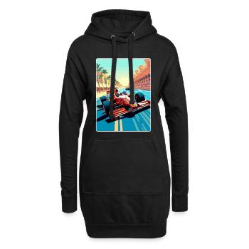 Abu Dhabi Circuit Motorsport Race Uae Travel Card - Hoodie-Kleid - Schwarz - Vorne