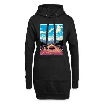 Austin Circuit Motorsport Rennen Texas Reiseposter - Hoodie-Kleid - Schwarz - Vorne