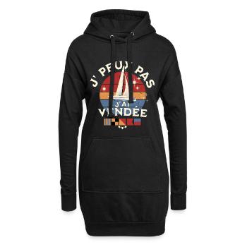 J'peux pas j'ai Vendée Glb - Sweat-shirt à capuche long Femme - noir - Devant