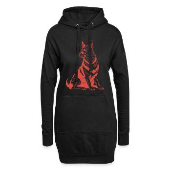 Compagnon fidèle - Graphique détaillé pour chien - Sweat-shirt à capuche long Femme - noir - Devant