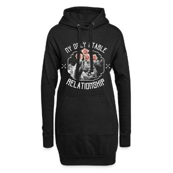 My Only Stable Relationship – Pferdeliebe - Hoodie-Kleid - Schwarz - Vorne