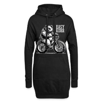 Fatbike Ours Vélo Fat Tire Cool Gift - Sweat-shirt à capuche long Femme - noir - Devant