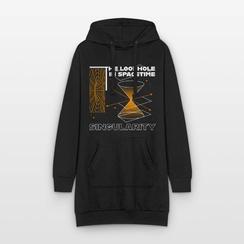 Faille dans l’espace-temps Sweat-shirt à capuche long Femme