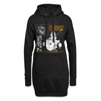 Loophole in Spacetime - Hoodie-Kleid - Schwarz - Vorne