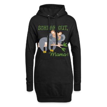 SCHLAFLOSE MAMA MUTTERTAG BABY KOALA - Hoodie-Kleid - Schwarz - Vorne