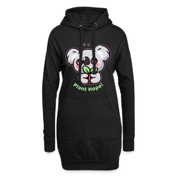Plant Hope! - Hoodie Dress - black - Front