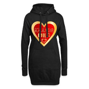 SCHULKIND MILA HERZ - Hoodie-Kleid - Schwarz - Vorne