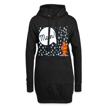 HAMBURG MOIN FRANZBRÖTCHEN - Hoodie-Kleid - Schwarz - Vorne