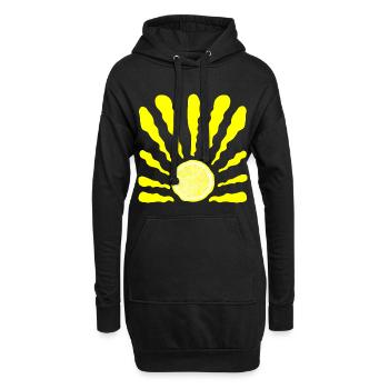 ZITRONE SOMMER SONNE - Hoodie-Kleid - Schwarz - Vorne