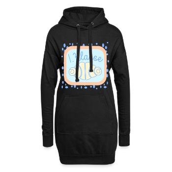 Franzbrötchen Schulkind 1. Klasse - Hoodie-Kleid - Schwarz - Vorne