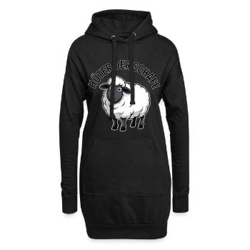Gardien des moutons - Sweat-shirt à capuche long Femme - noir - Devant