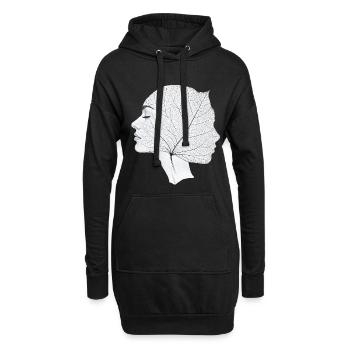 Natur ist ein Geisteszustand - Nature Mindset - Hoodie-Kleid - Schwarz - Vorne