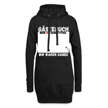 Chemise d’invité album 50e anniversaire - Sweat-shirt à capuche long Femme - noir - Devant