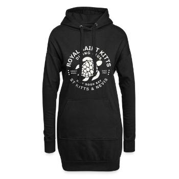 Saint Kitts Turtle Club Crest - Sweat-shirt à capuche long Femme - noir - Devant