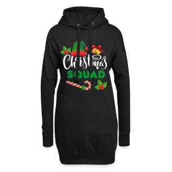 CHRISTMAS SQUAD - Hoodie Dress - black - Front
