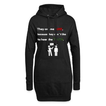Unhöflich? Just Honest – Lustiges Wahrheitszitat T-Shirt - Hoodie-Kleid - Schwarz - Vorne