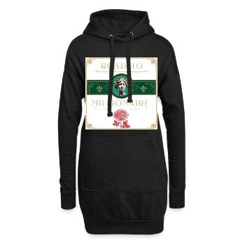 ROAD TO MILLIONAIRE - Hoodie-Kleid - Schwarz - Vorne