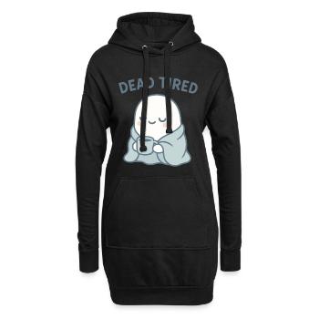 Dead Tired Ghost Kuschelbecher - Hoodie-Kleid - Schwarz - Vorne