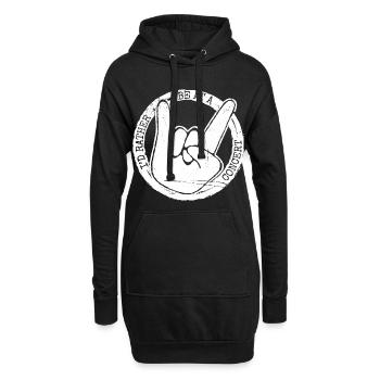 Konzertfans Musik Vintage Style Geschenkidee - Hoodie-Kleid - Schwarz - Vorne