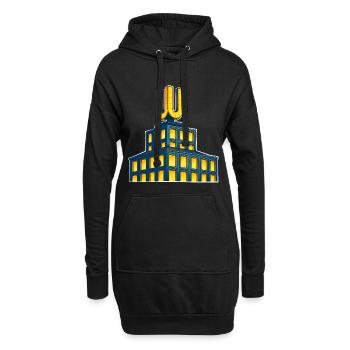 Dortmund U - Hoodie-Kleid - Schwarz - Vorne