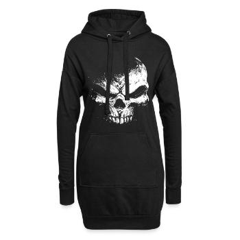 Evil Skull – Dark Grinning Beast - Hoodie-Kleid - Schwarz - Vorne