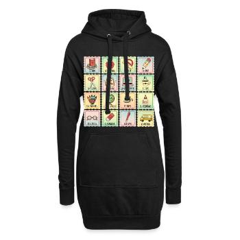 Professeur d’espagnol à l’école Bilingue - Sweat-shirt à capuche long Femme - noir - Devant