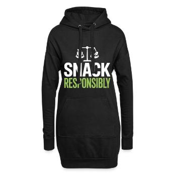 Ernährungsbegutachtung durch registrierte Diätassistenten - Hoodie-Kleid - Schwarz - Vorne