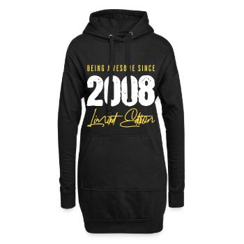 18e anniversaire édition limitée 2008 - Sweat-shirt à capuche long Femme - noir - Devant