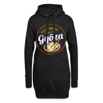 Goyza Food Jiaozi Souvenir de vacances rétro au Japon - Sweat-shirt à capuche long Femme - noir - Devant