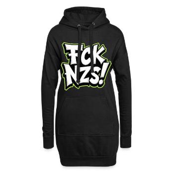 FCK NZS Statement gegen Rassismus - Hoodie-Kleid - Schwarz - Vorne