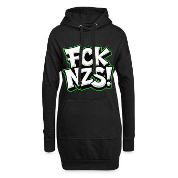 FCK NZS Statement gegen Rassismus - Hoodie-Kleid - Schwarz - Vorne