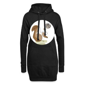 Neurodivergent TDAH - Sweat-shirt à capuche long Femme - noir - Devant