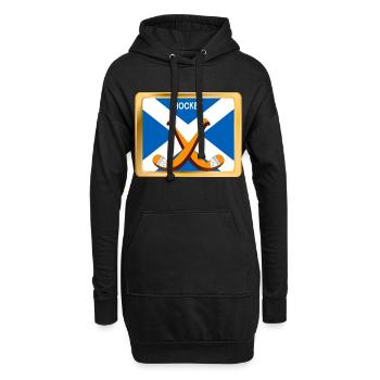 Schottisches Eishockey - Hoodie-Kleid - Schwarz - Vorne