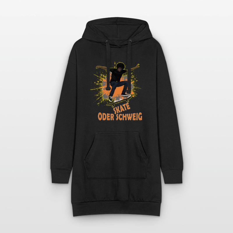 Skate Oder Schweig Splash Hoodie-Kleid