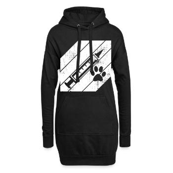 Tierarzt Spritze - Hoodie-Kleid - Schwarz - Vorne