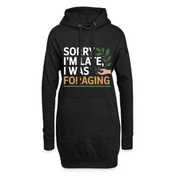 Équipement botanique certifié pour cueilleurs cliniques - Sweat-shirt à capuche long Femme - noir - Devant