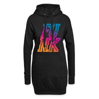 Funk - Sweat-shirt à capuche long Femme - noir - Devant