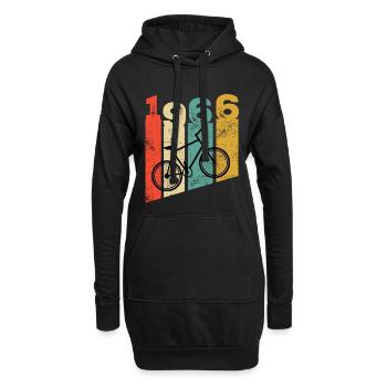 Vintage 1966 - Hoodie-Kleid - Schwarz - Vorne