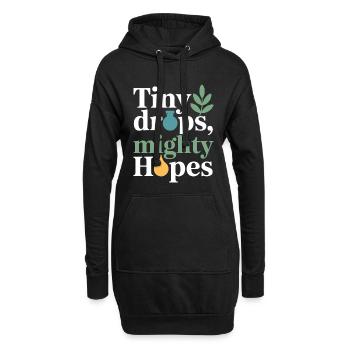 Zertifizierte Ausrüstung für klinische Mikrodosierungspraktiker - Hoodie-Kleid - Schwarz - Vorne